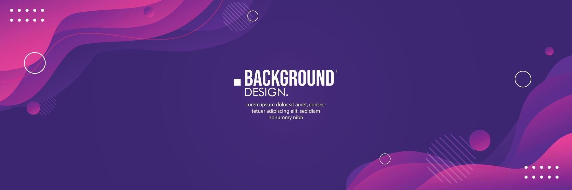 Abstract background template banner with gradient color. You can use for background video, promotion, quote, website. vector