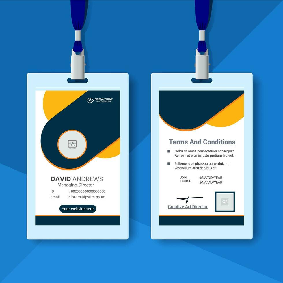 Business Id cards template vector