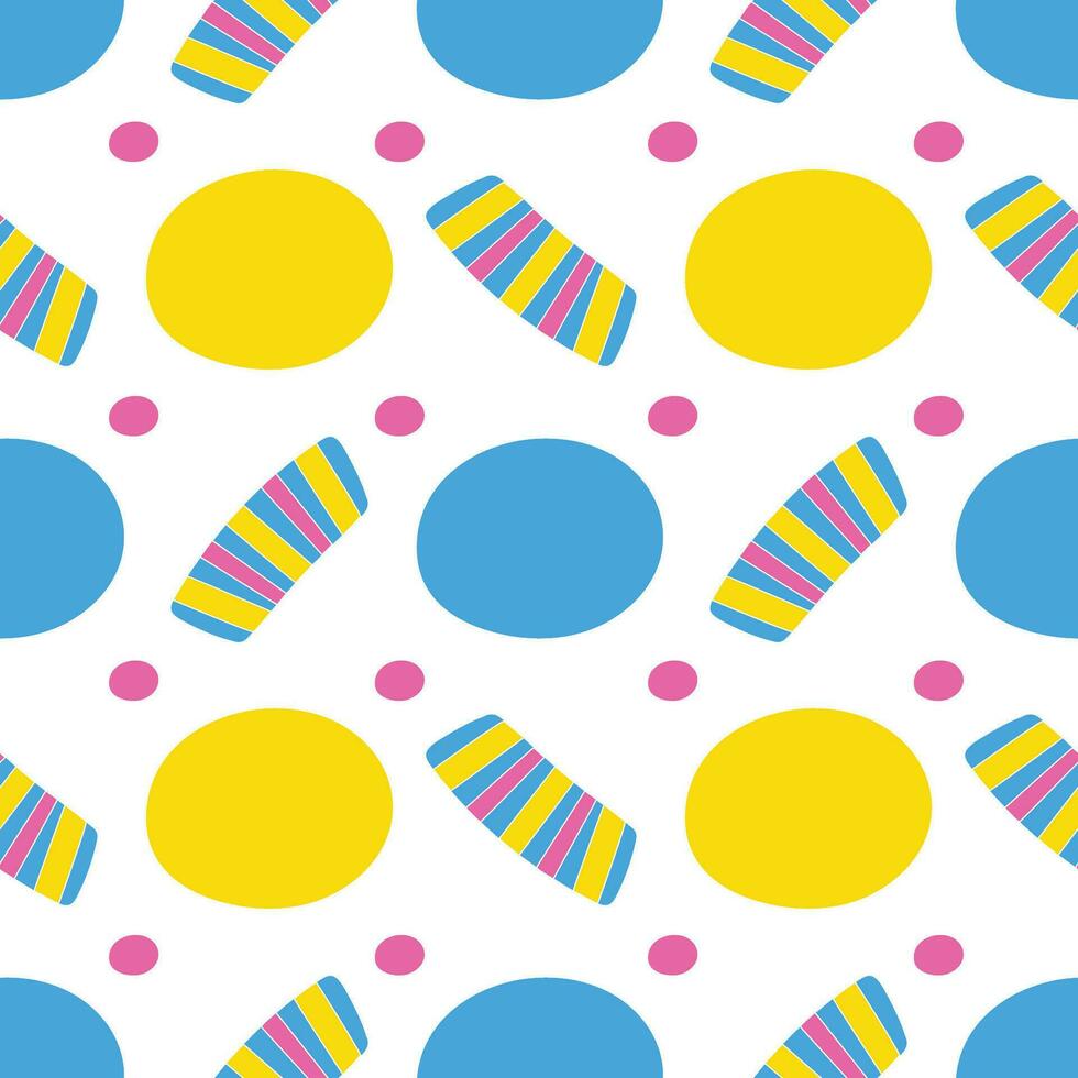 Bright abstract multi-colored background. Seamless illustration. Wallpaper, fabric or paper. Holiday vector