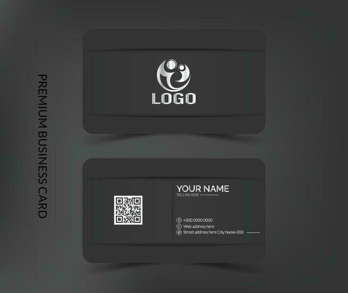 Elegant business card template layout vector