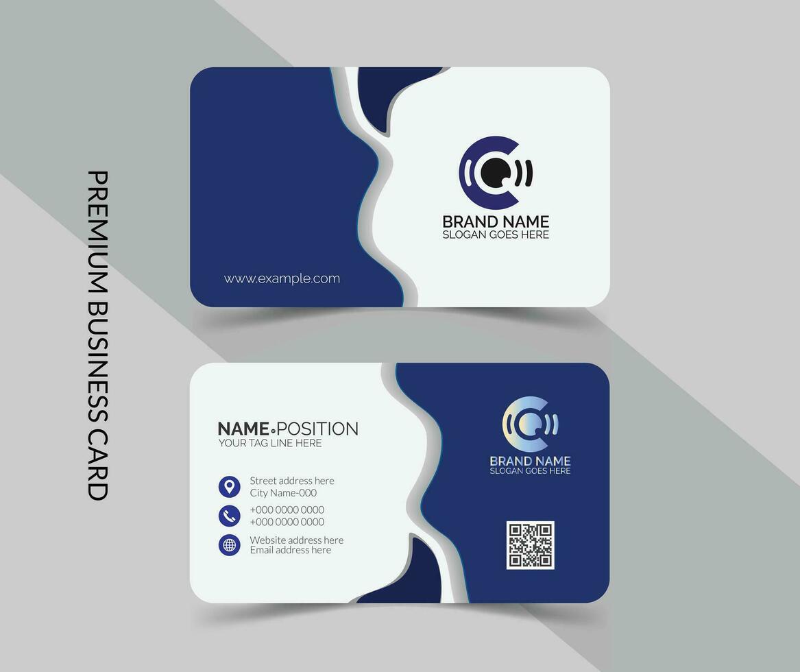 Premium business card layout vector