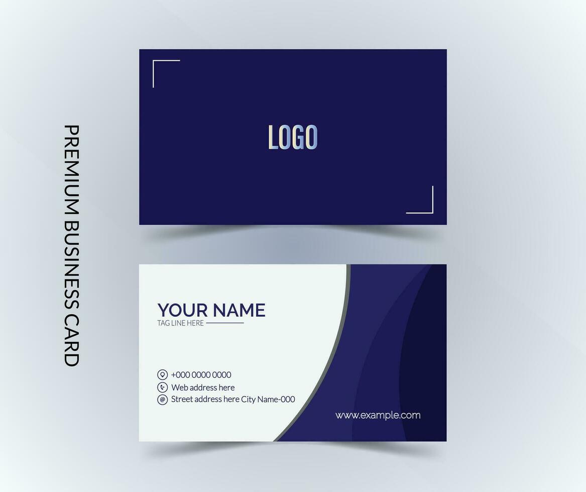Premium business card layout vector