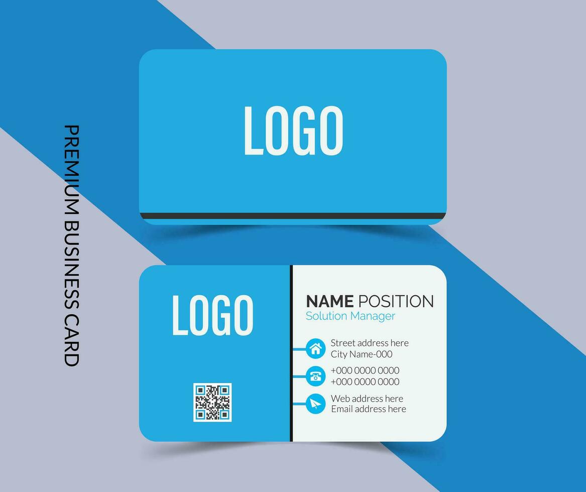 Professional creative and stylish business card template design vector