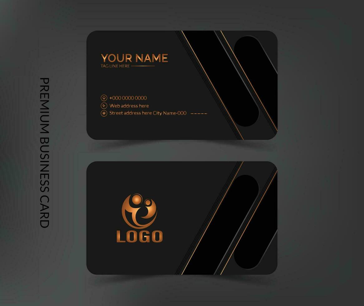 Luxury businsess card template design vector