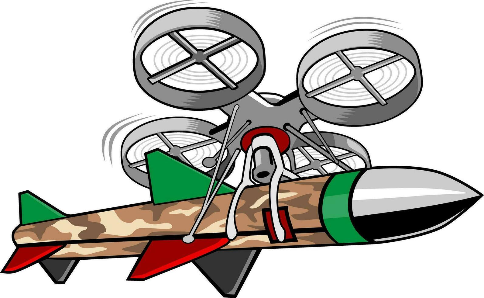 missile drone illustration design vector