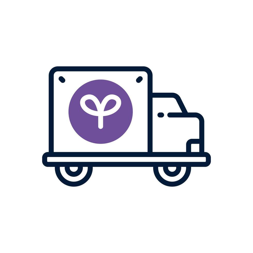 truck dual tone icon. vector icon for your website, mobile, presentation, and logo design.