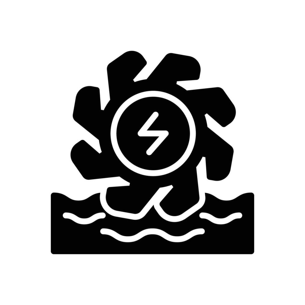 hidroeléctrica glifo icono. vector icono para tu sitio web, móvil, presentación, y logo diseño.