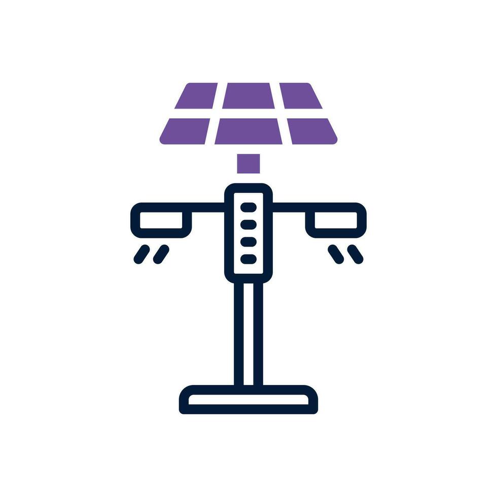 eco street light dual tone icon. vector icon for your website, mobile, presentation, and logo design.