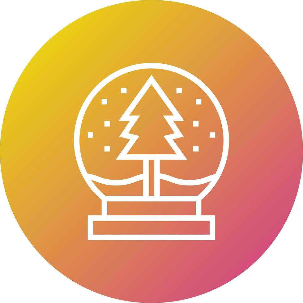 Snow globe Vector Icon Design Illustration