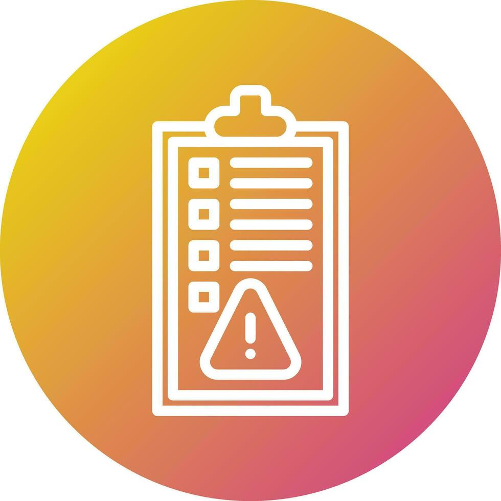 Rules Alert Vector Icon Design Illustration