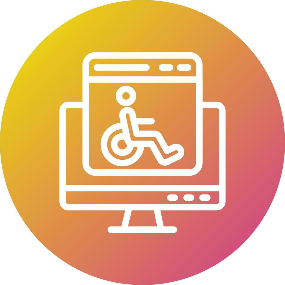 Accessability Vector Icon Design Illustration