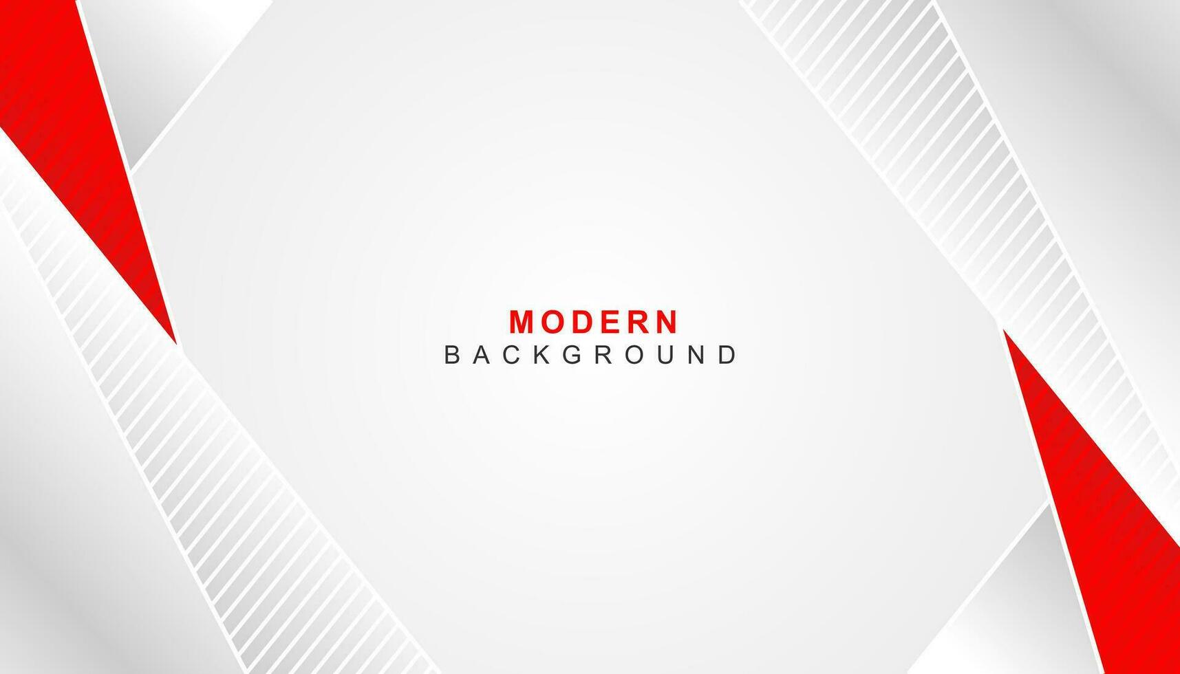 Modern abstract white and red background with diagonal lines vector