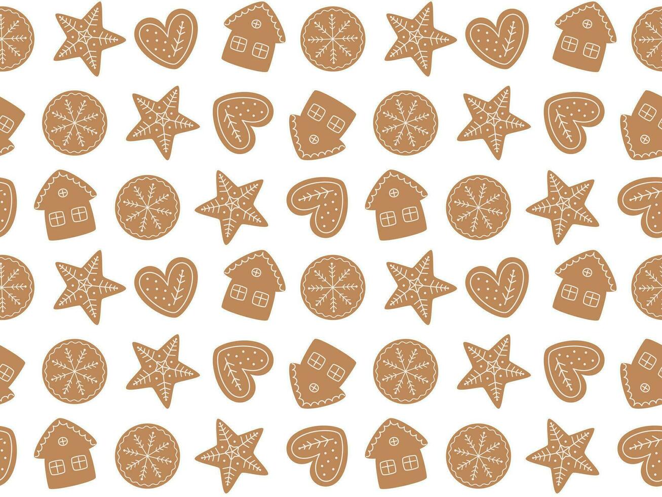 modelo jengibre galletas vector