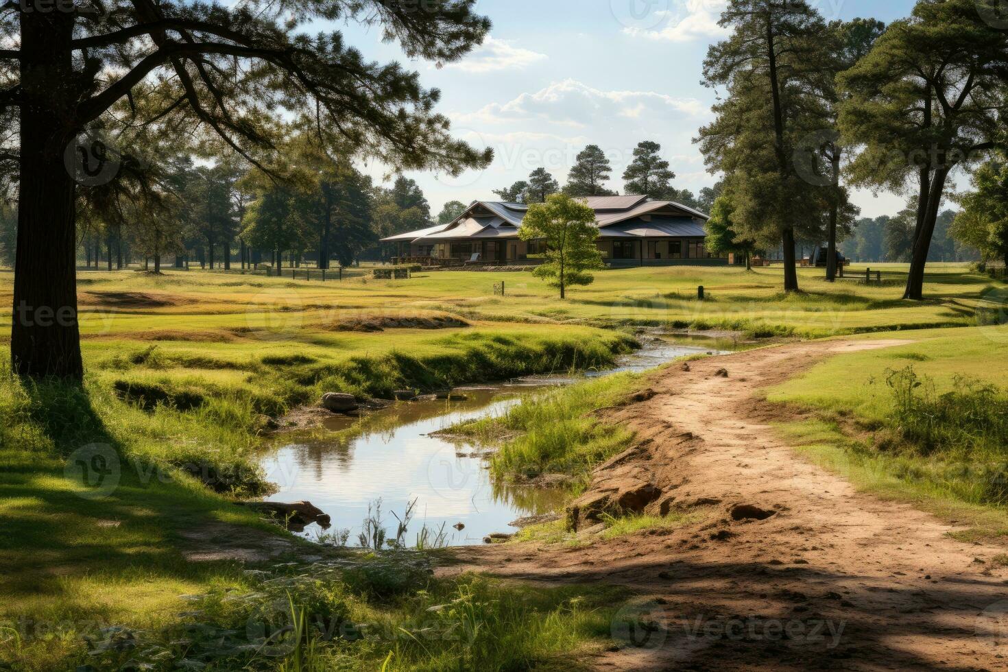 meadow and nature in the background AI Generated photo