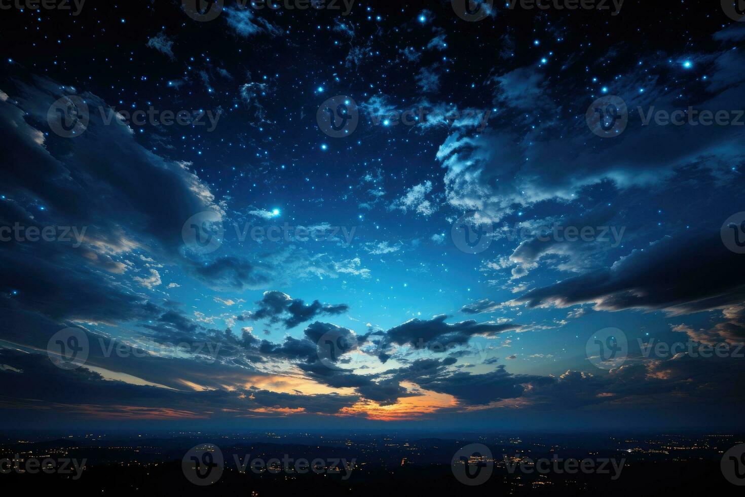 sky at night situation AI Generated photo