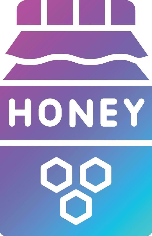 Honey Jar Vector Icon Design Illustration