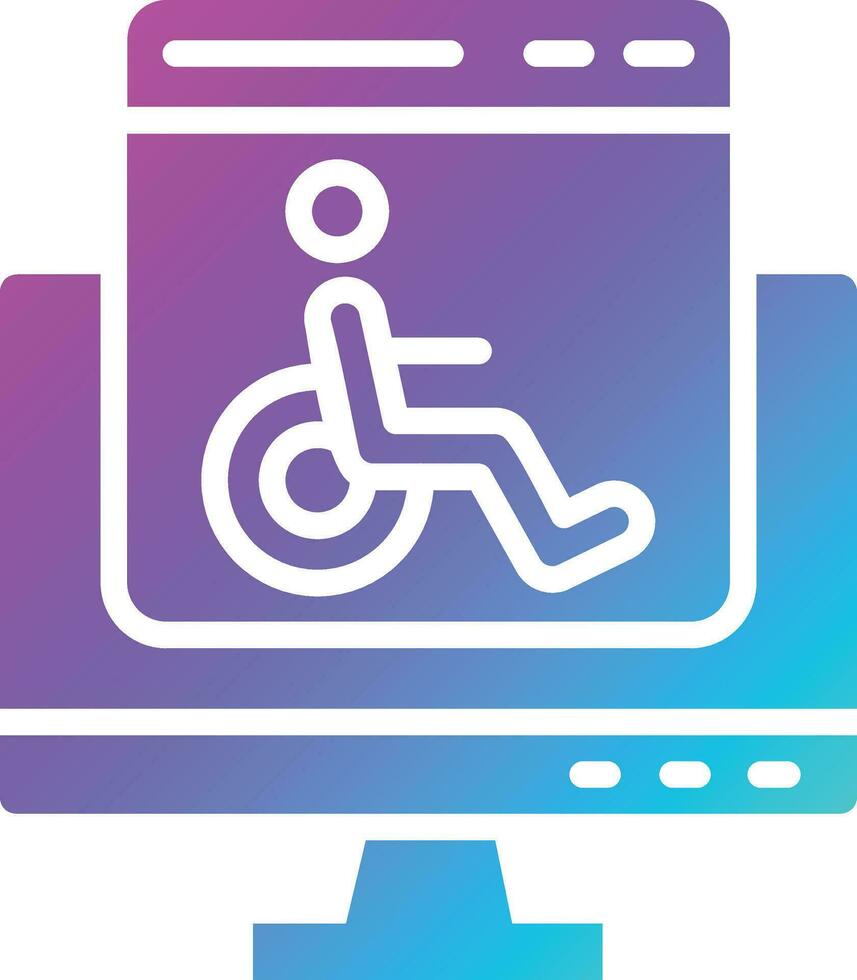 Accessability Vector Icon Design Illustration