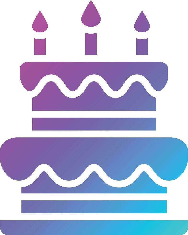 Cake Vector Icon Design Illustration