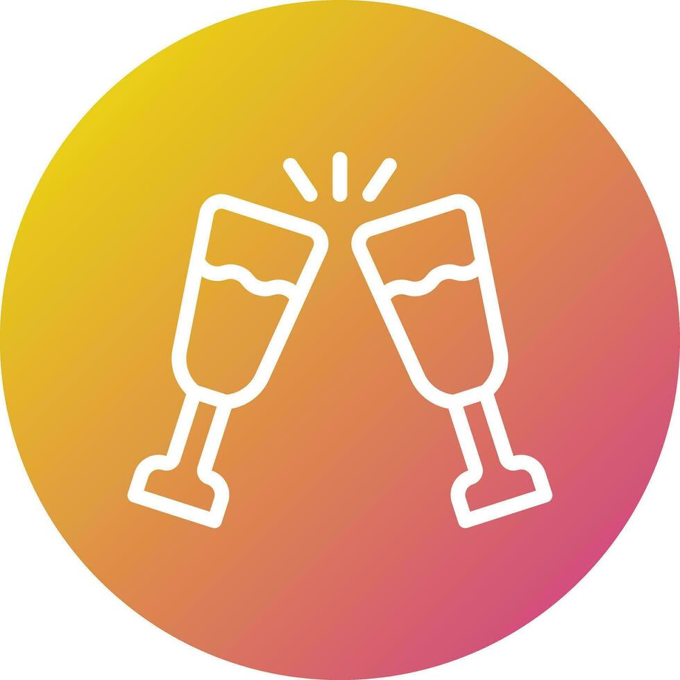 Alcoholic Drink Vector Icon Design Illustration