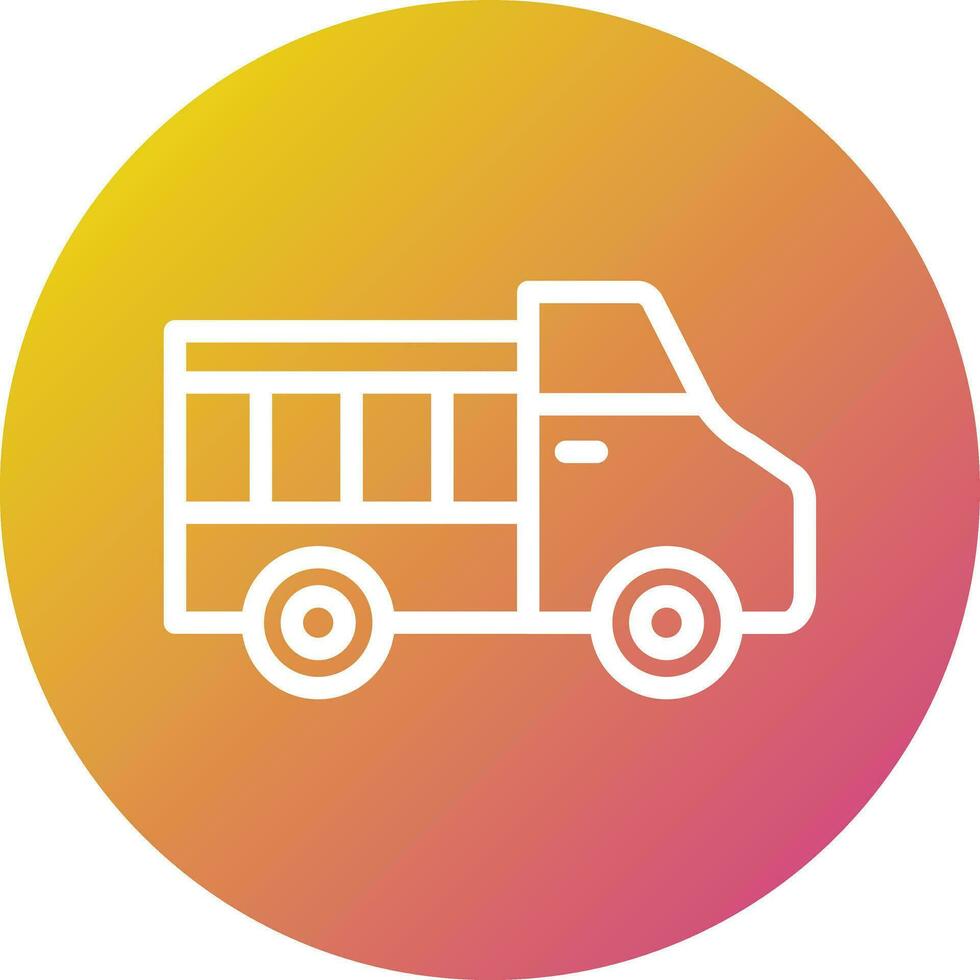 Pickup Truck Vector Icon Design Illustration