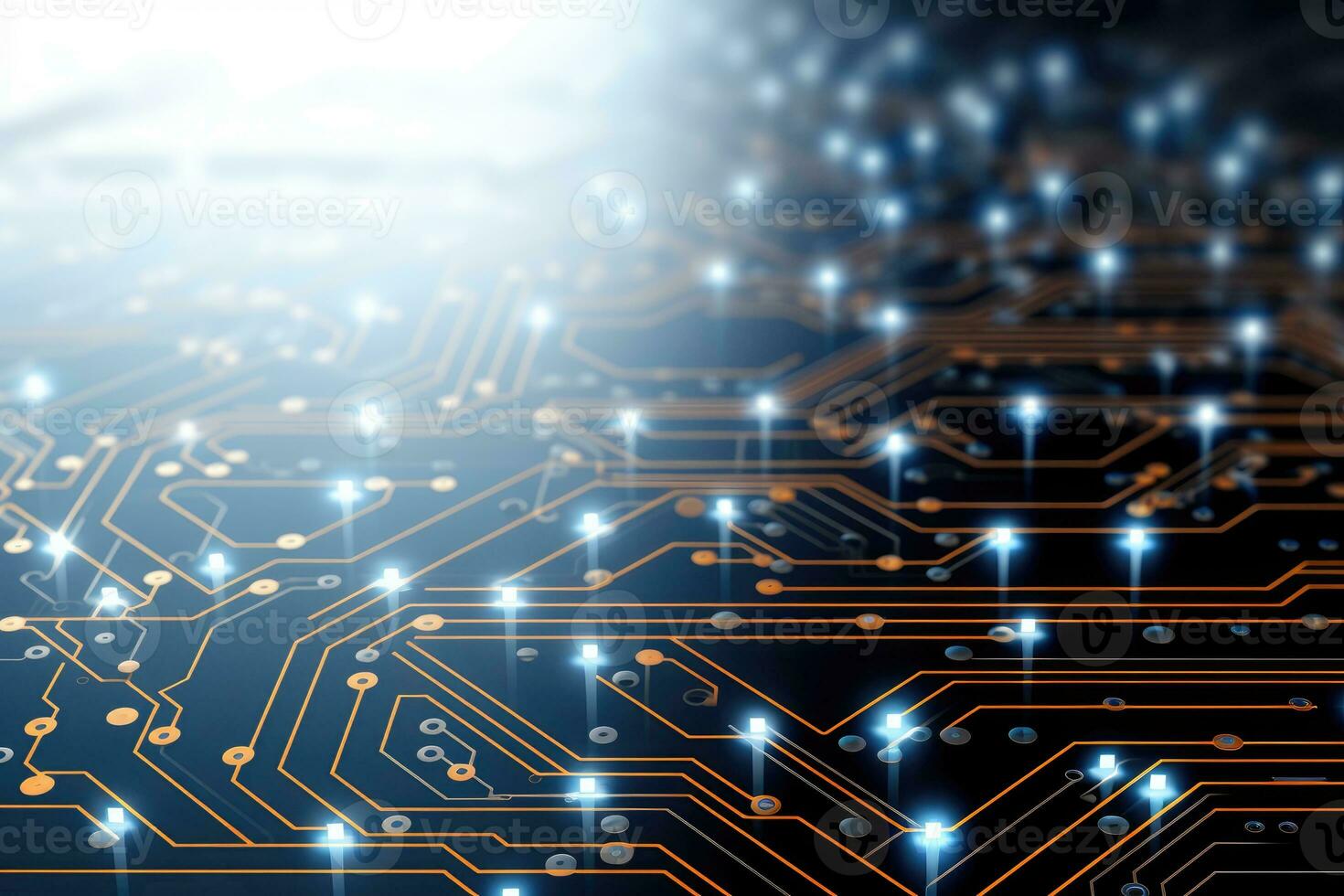abstract technology electronic circuit board AI Generated photo