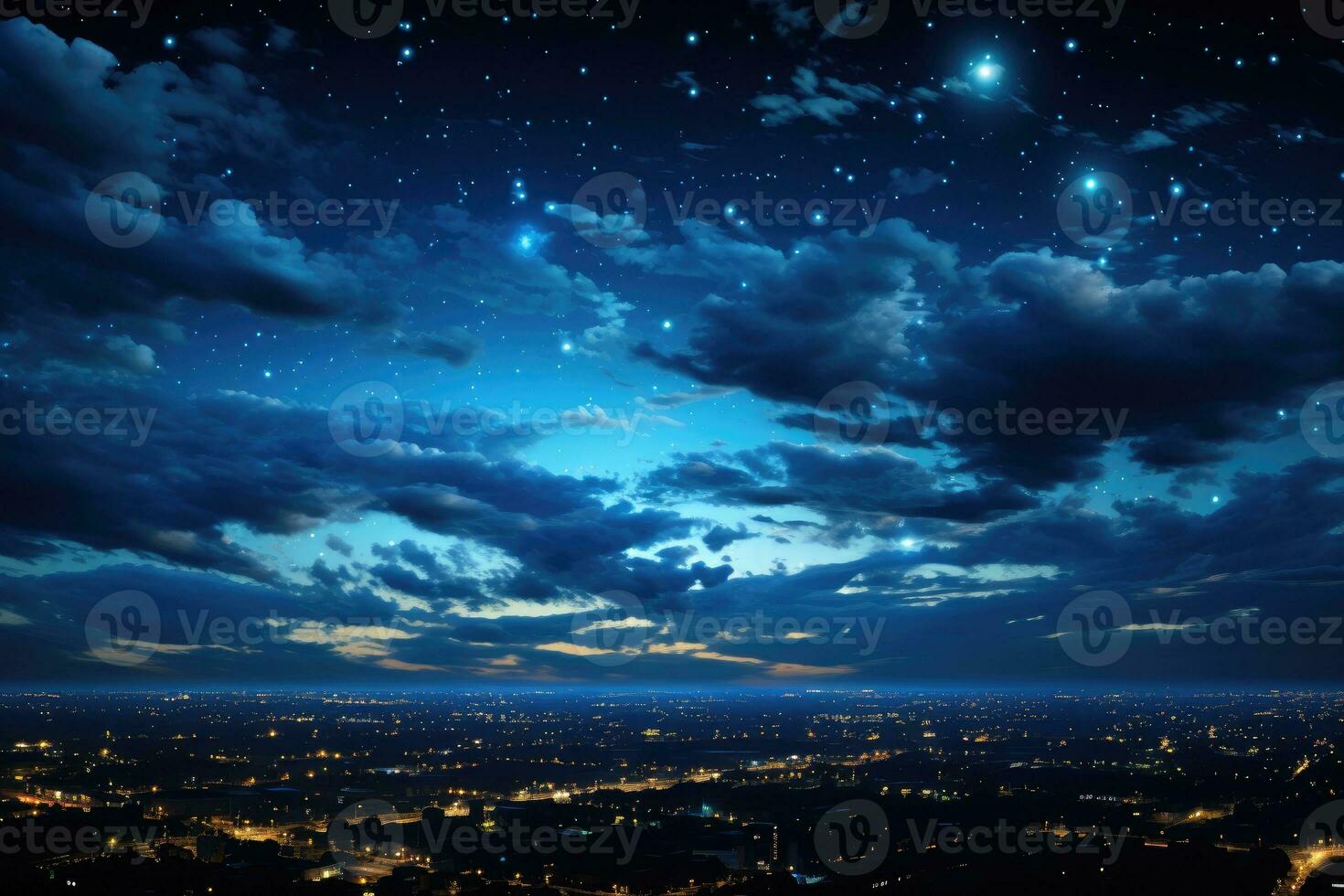 sky at night situation AI Generated photo