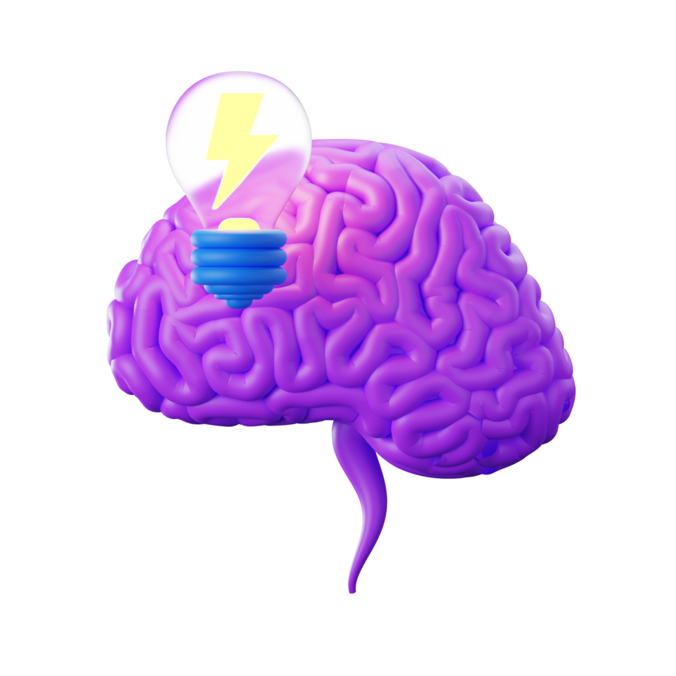 Brainstorm Design and Development 3D Illustrations png