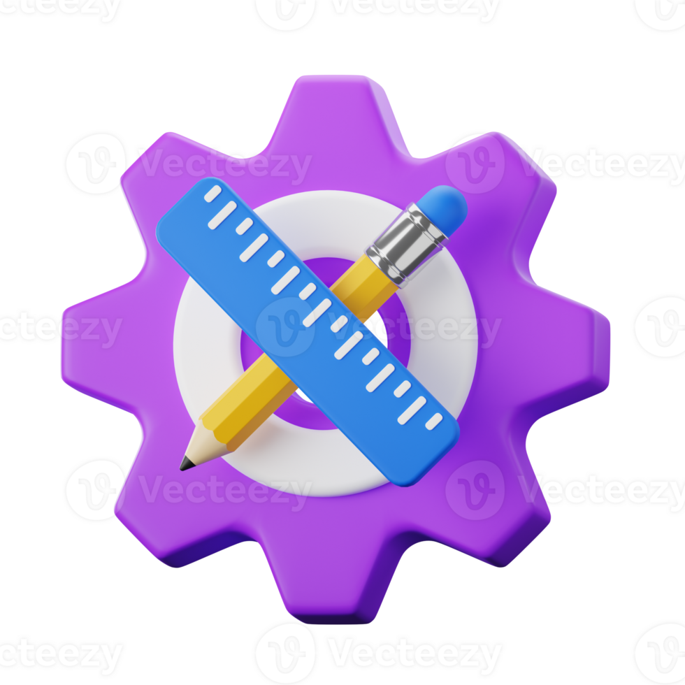 Design Setting Design and Development 3D Illustrations png