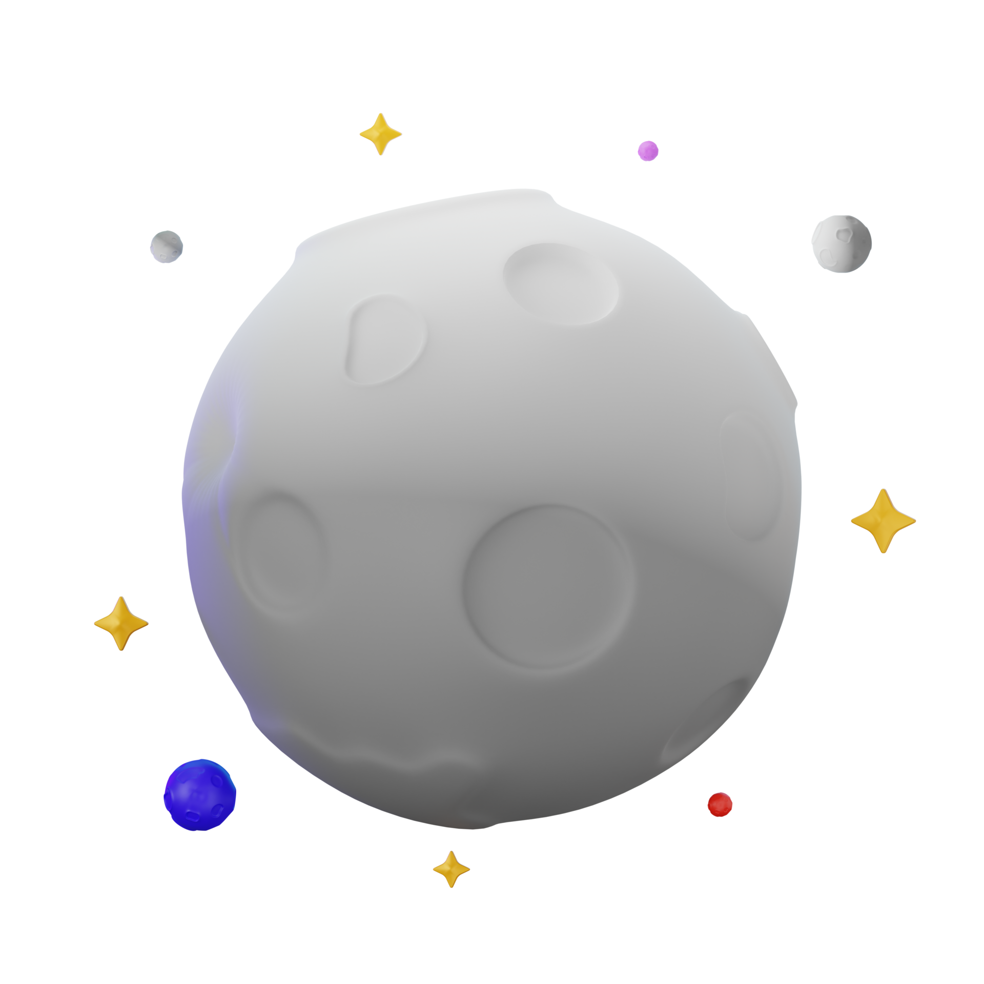 Full Moon Space Object 3D Illustrations 33535091 PNG