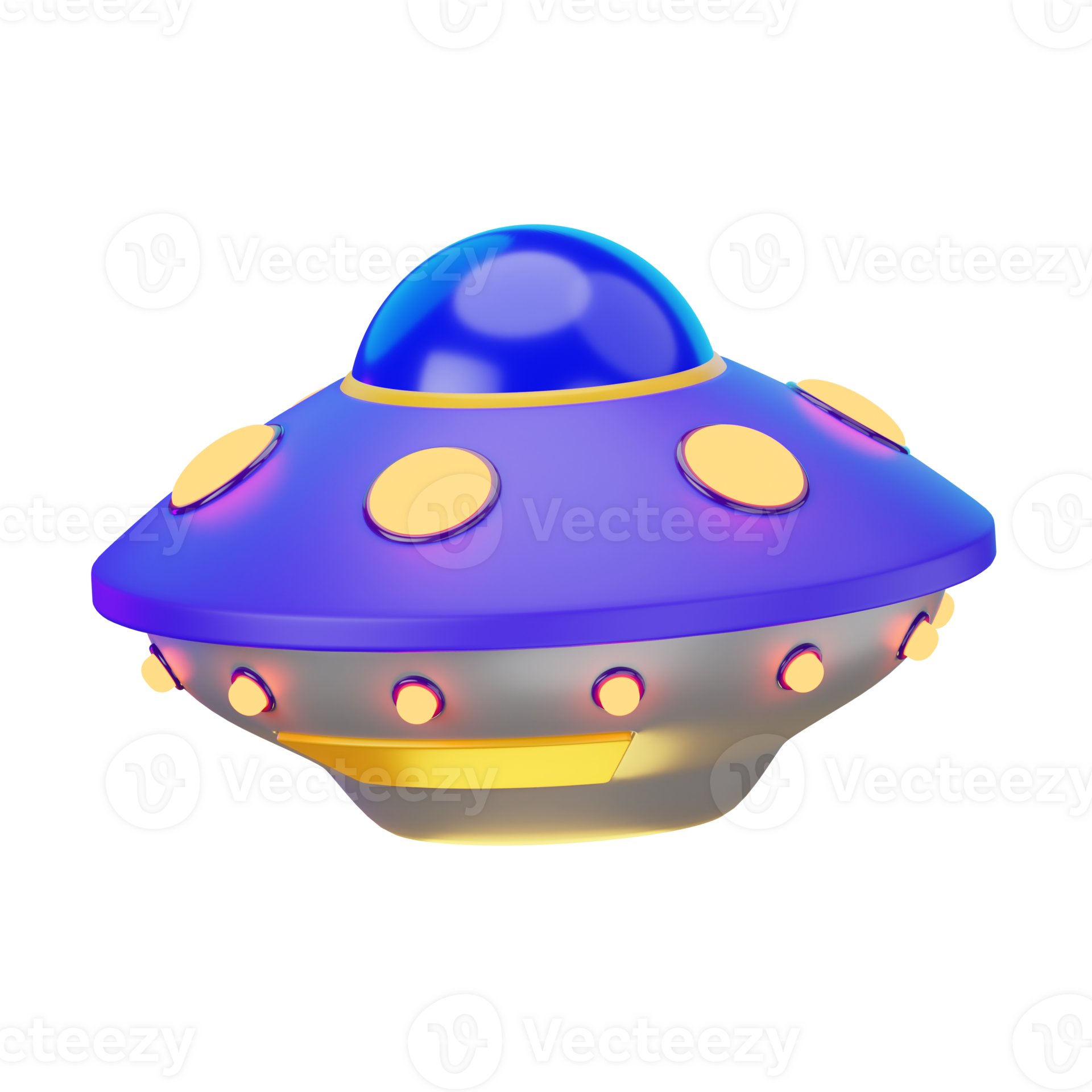 UFO Space Object 3D Illustrations 33535095 PNG