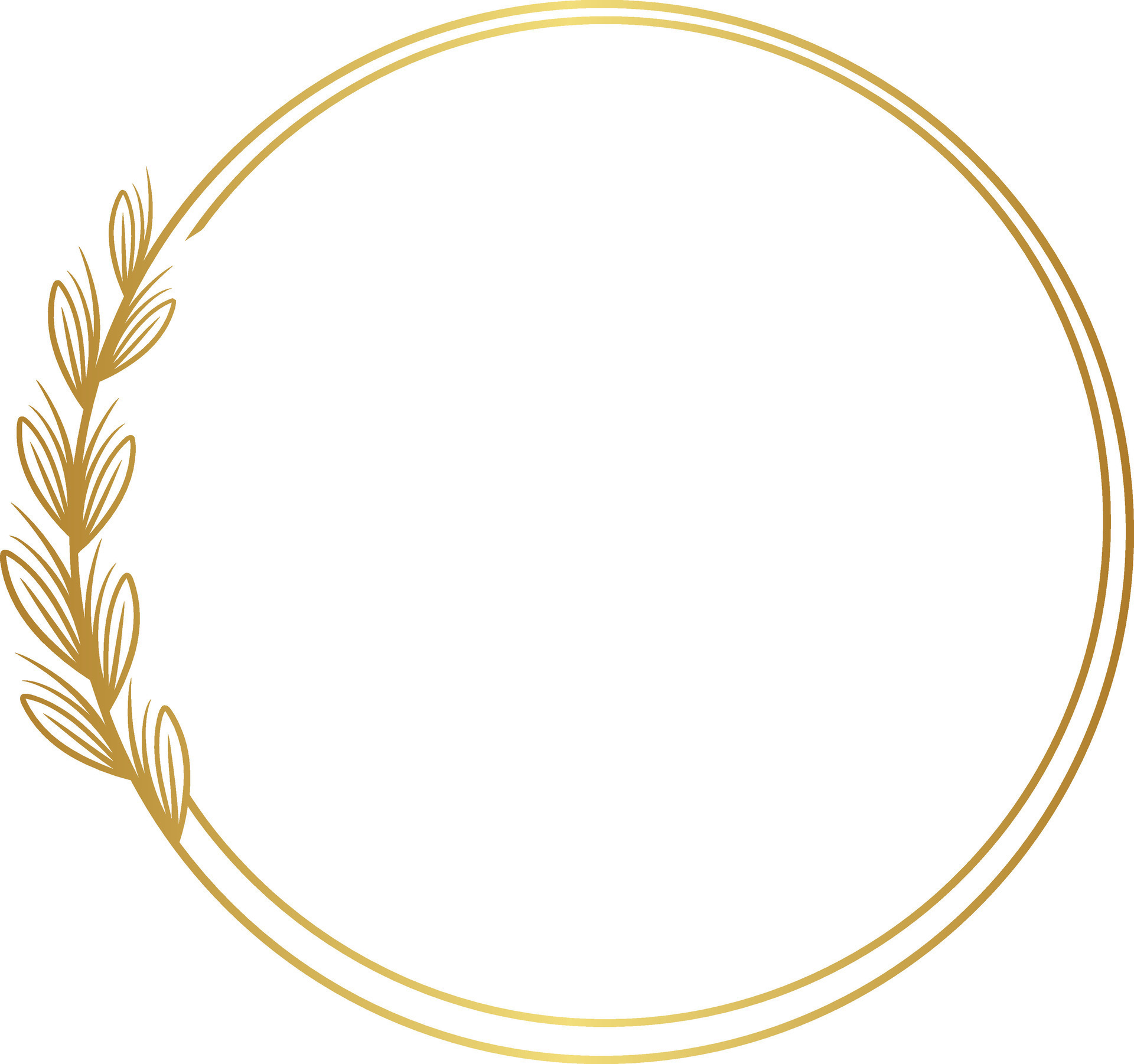 Luxury leaf circle for wedding 33535137 Vector Art at Vecteezy