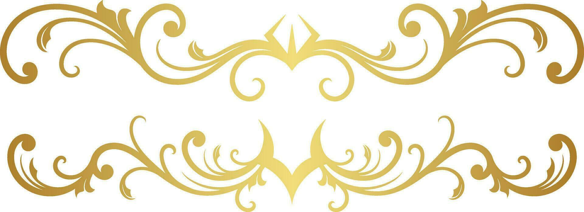 Floral Ornament Border for Wedding vector