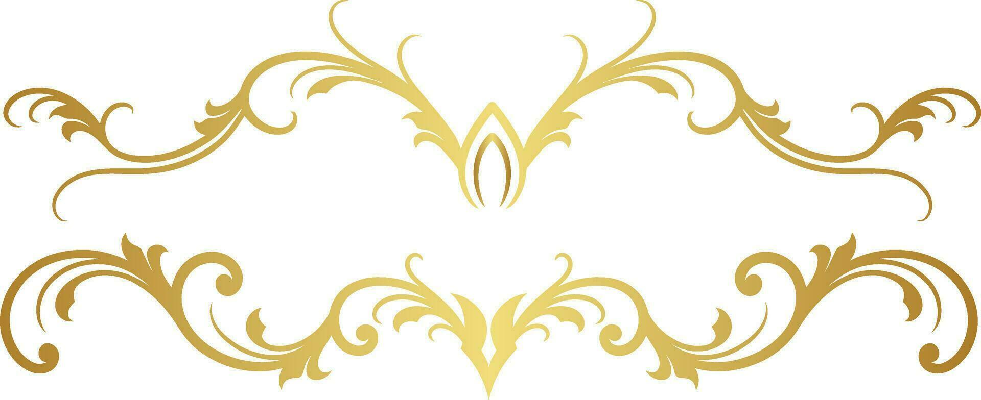 Floral Ornament Border for Wedding vector