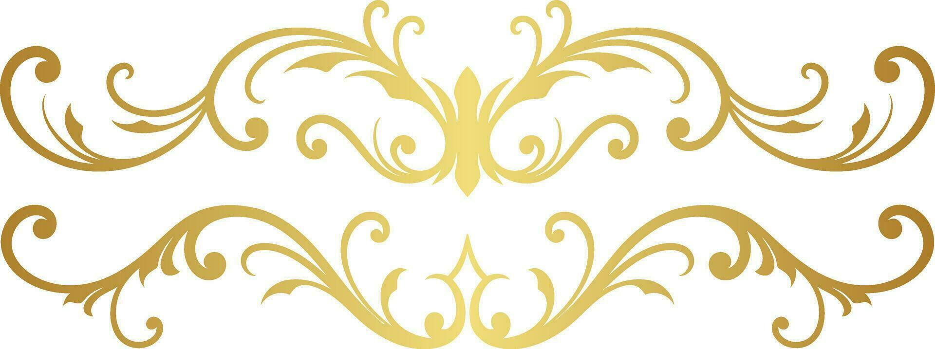 Floral Ornament Border for Wedding vector