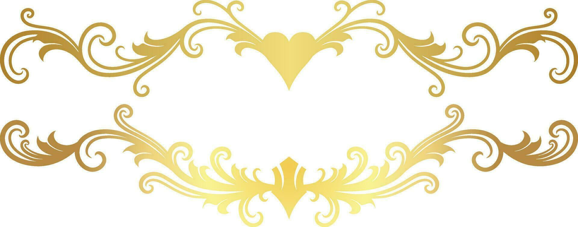 Floral Ornament Border for Wedding vector