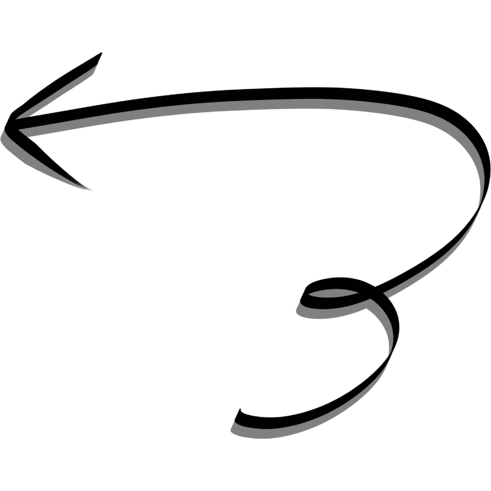 Drawing arrows with hand drawn editable png
