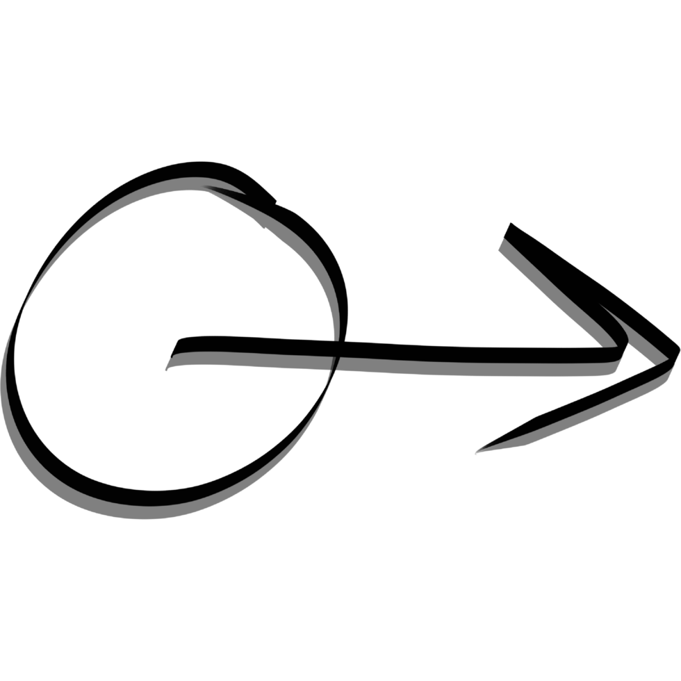 Drawing arrows with hand drawn editable png