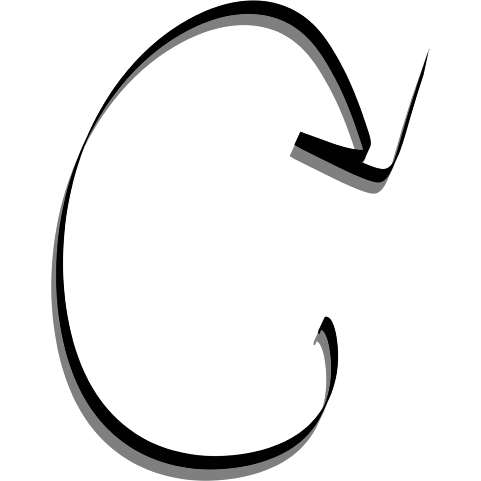 Drawing arrows with hand drawn editable png