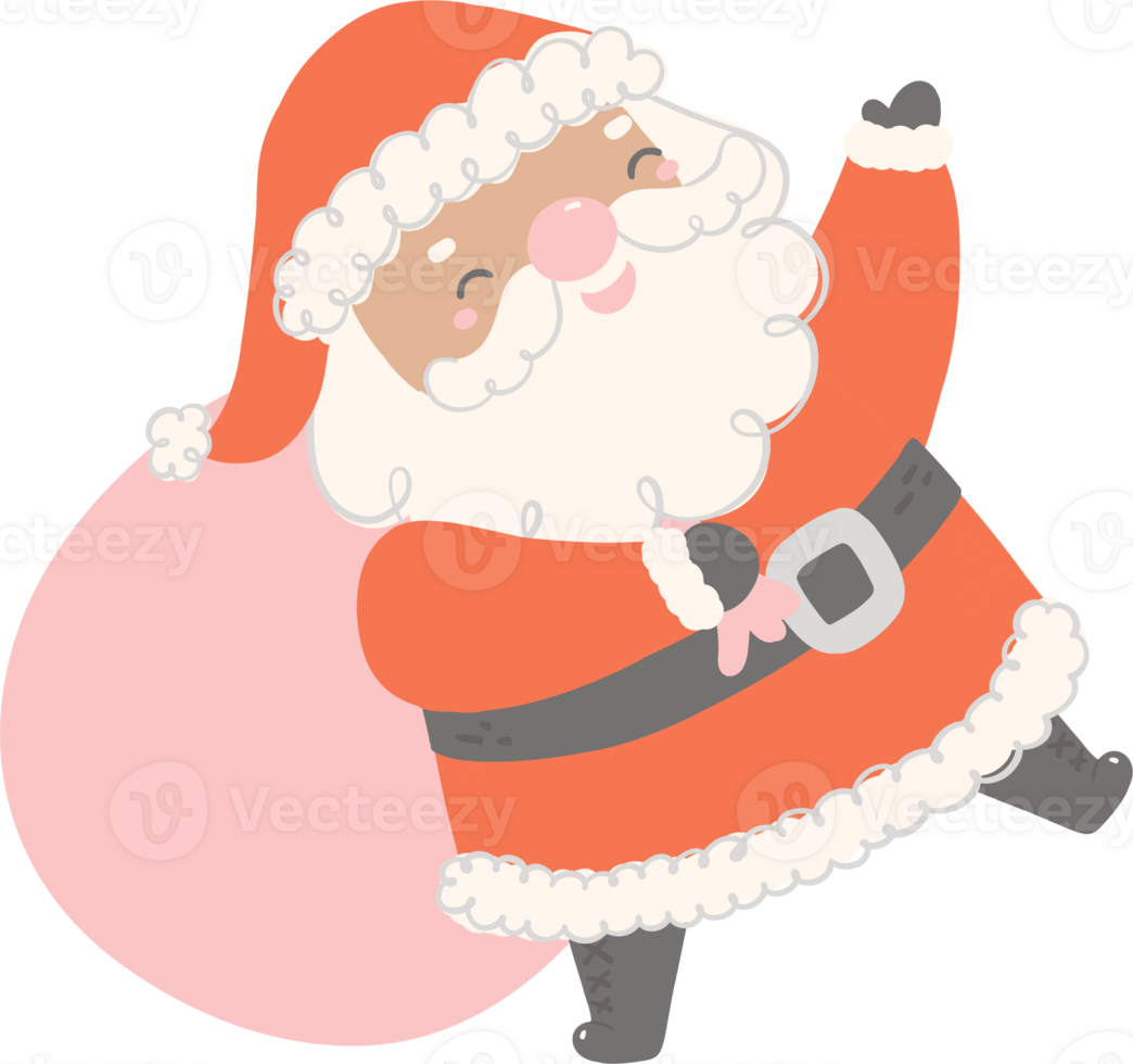 Black Santa Claus Christmas Character png