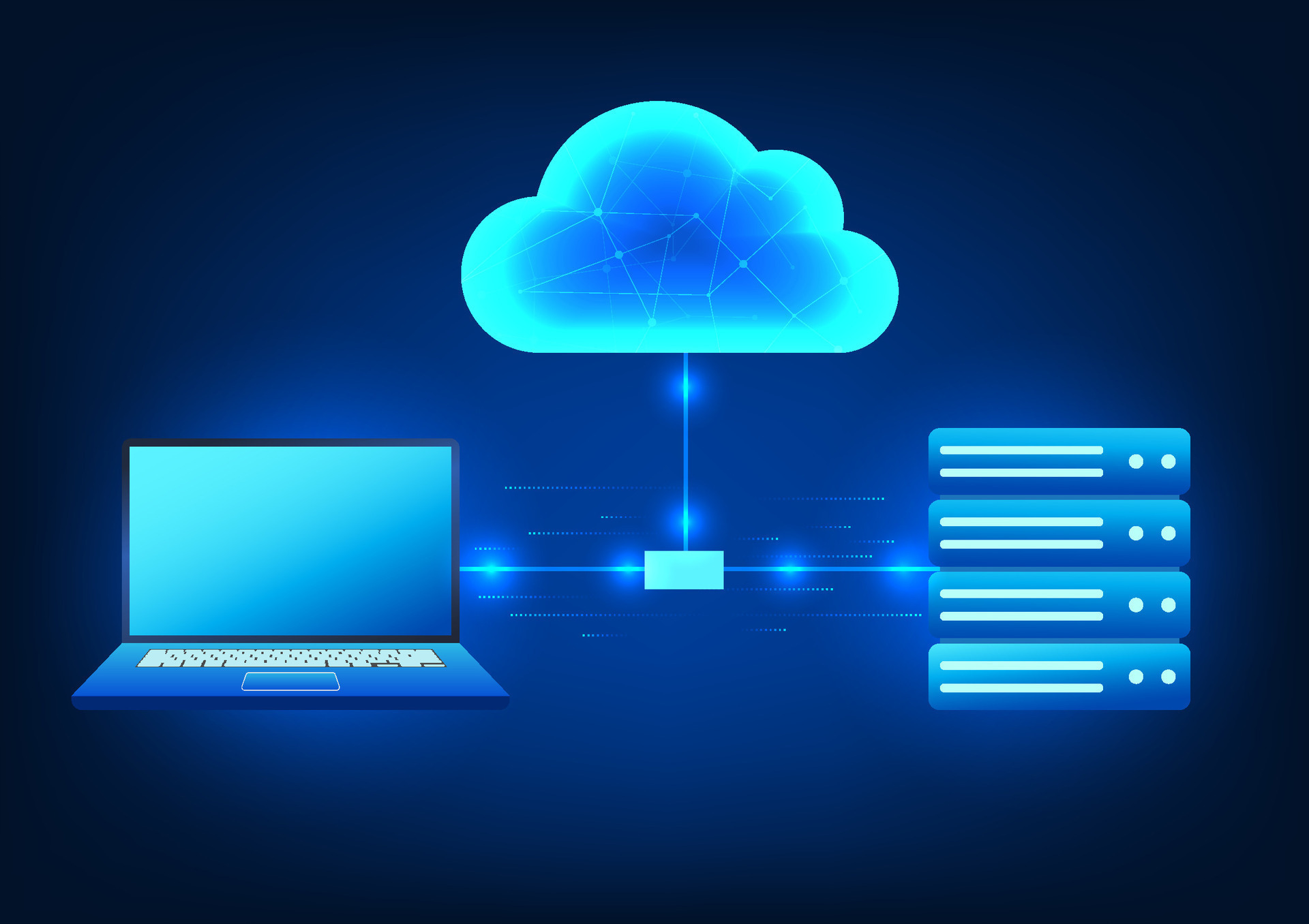 Cloud technology that connects computers and servers It means