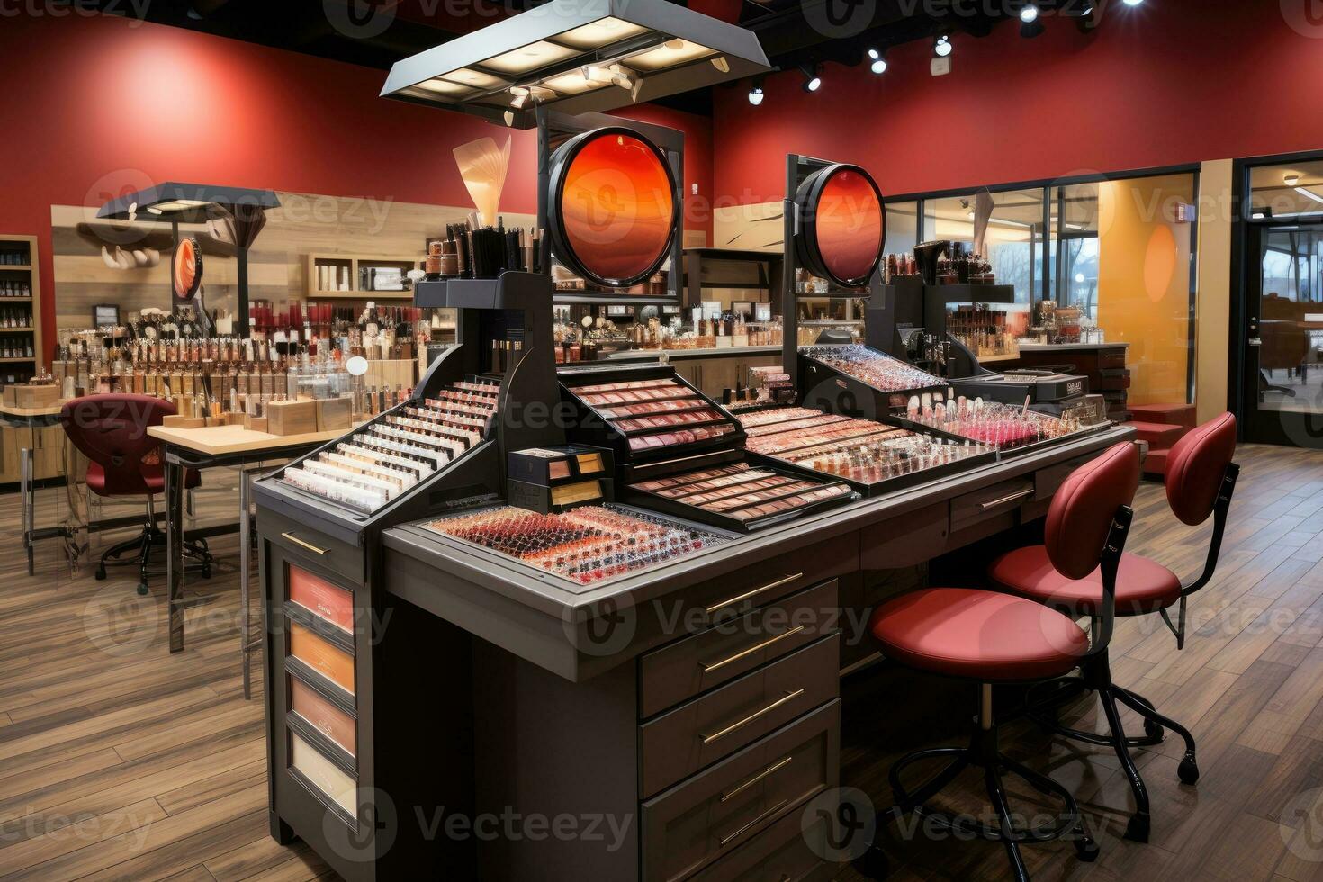 photo of inside makeup store professional advertising photography AI Generated