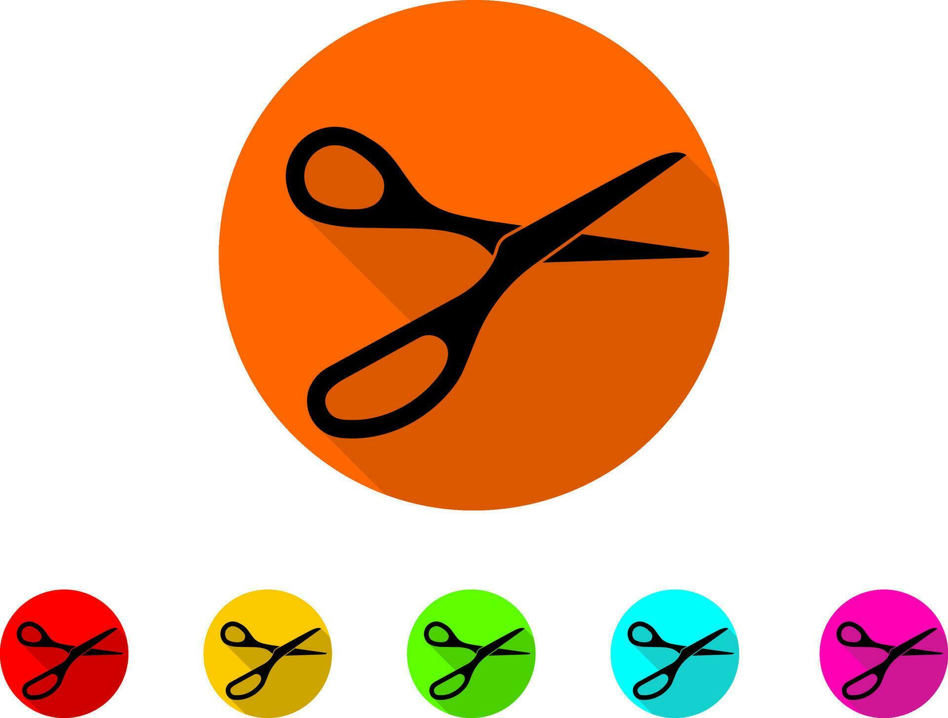 Scissor icon. Scissors vector design element or logo template. Isolated