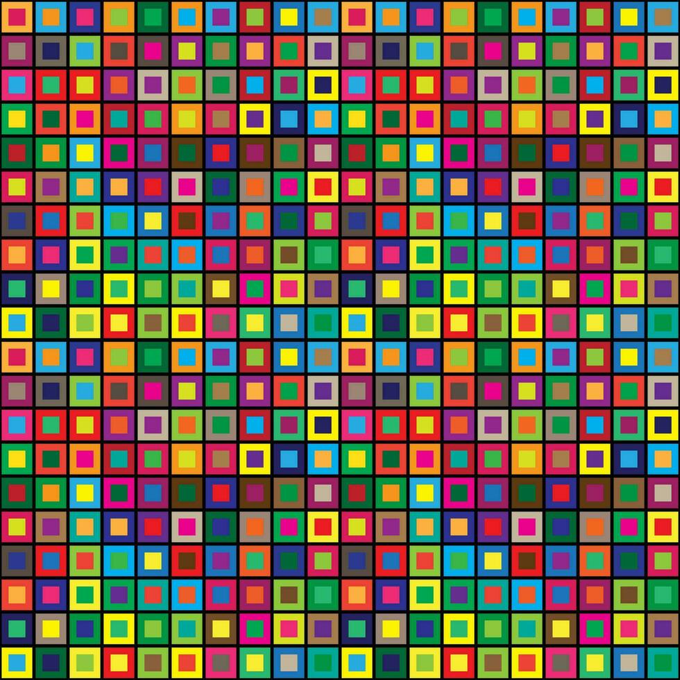 Abstract colored square modern seamless pattern vector