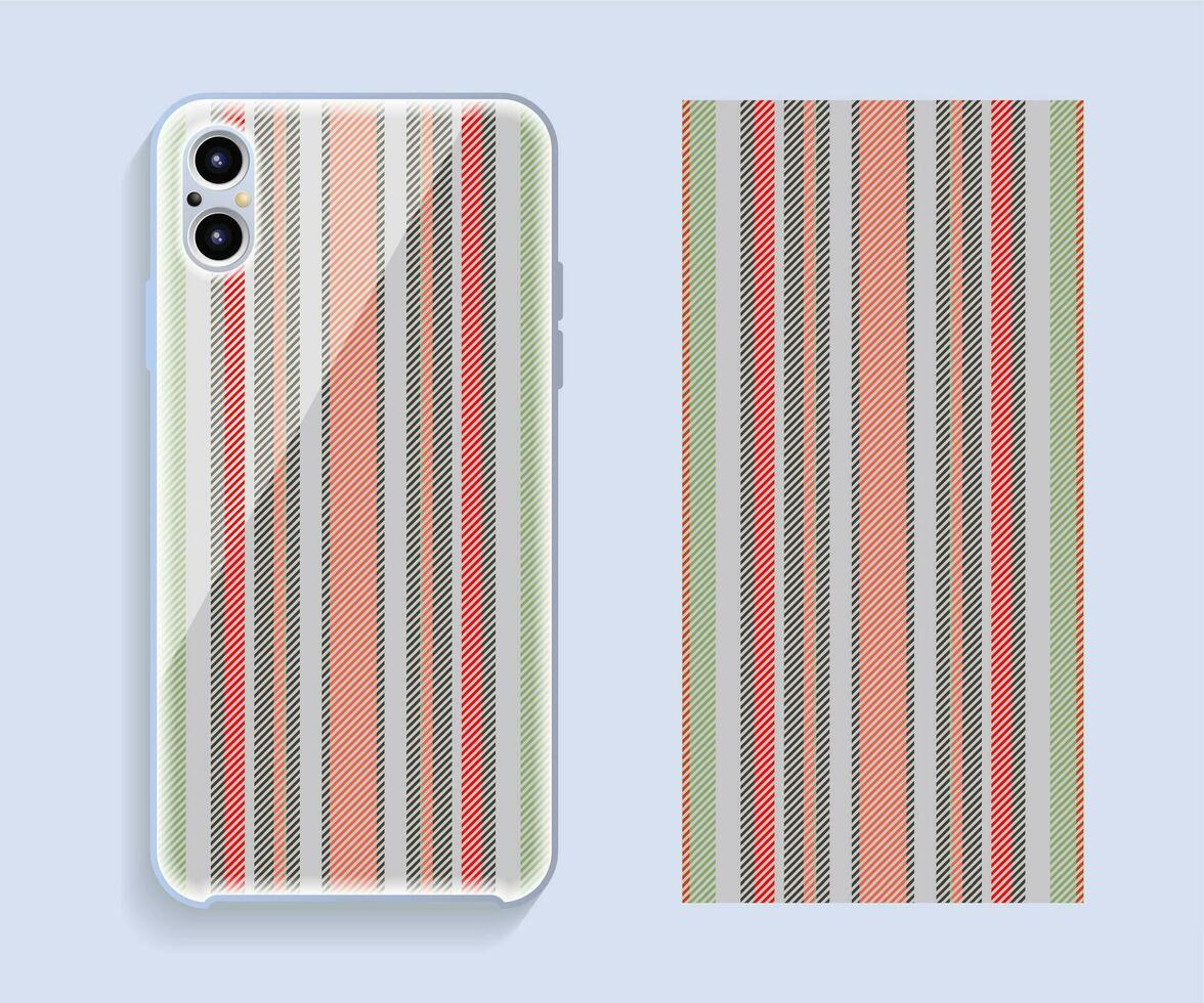 diseño de la cubierta del teléfono móvil. patrón de vector de caso de teléfono inteligente de plantilla.