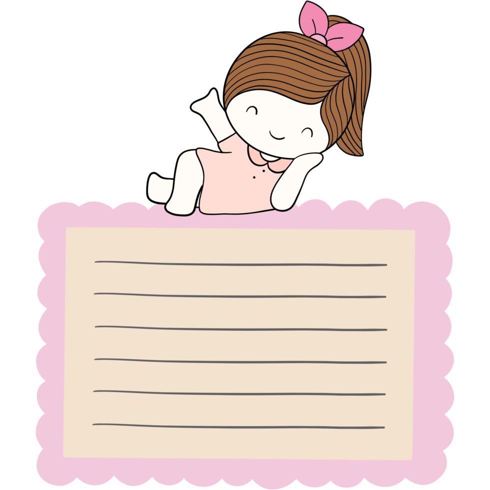 Cartoon Little Girl png