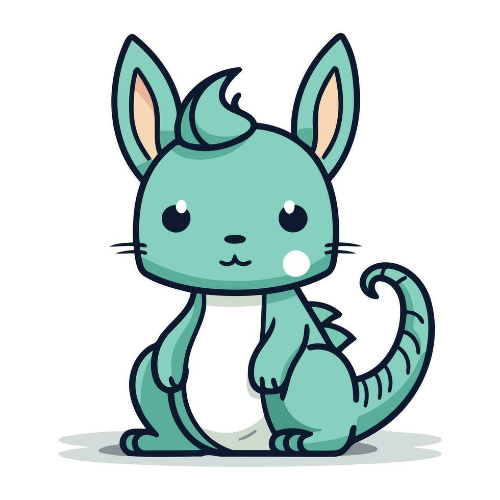 Cute cartoon animal. Vector illustration. Cute cartoon character.