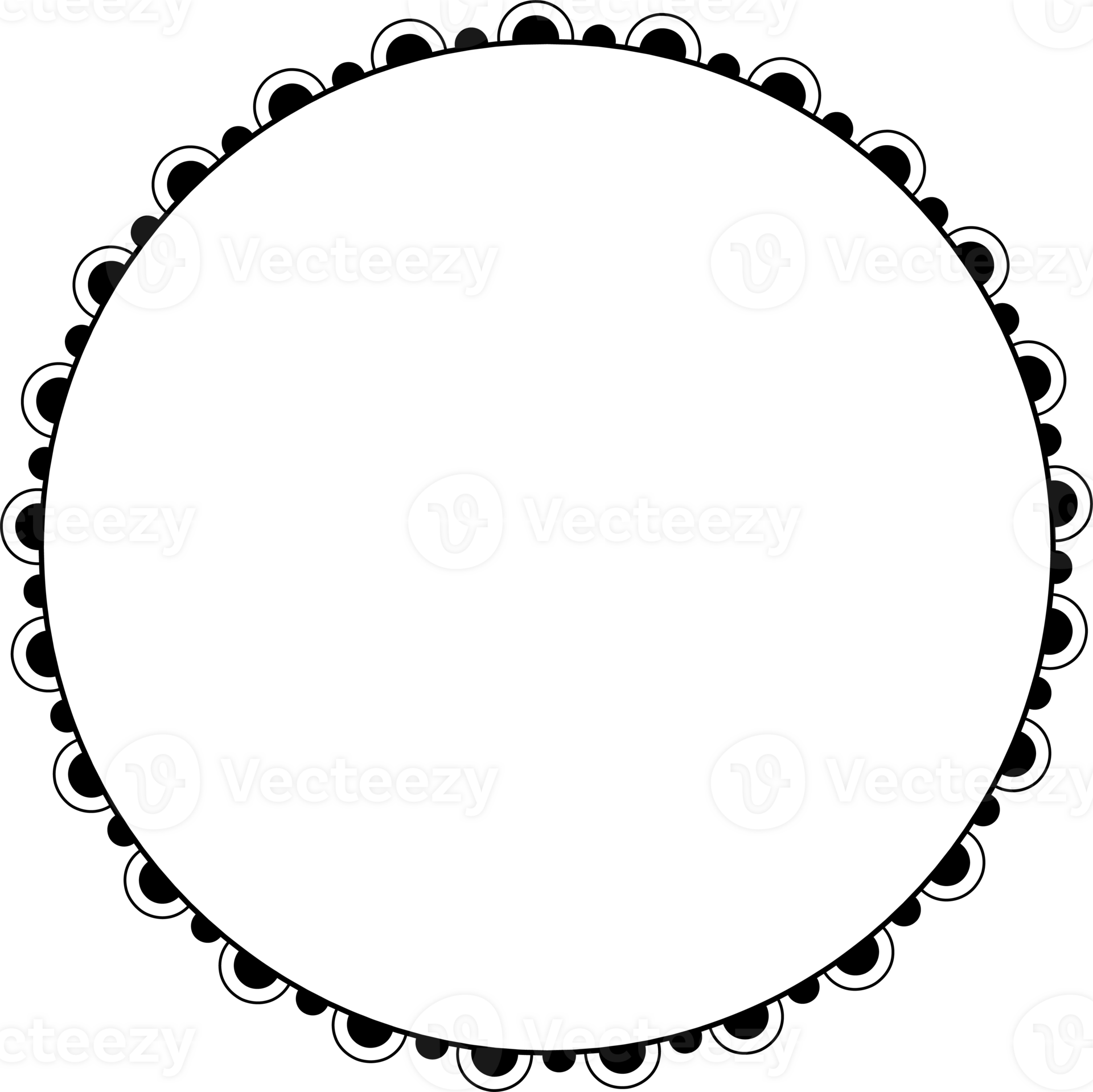 Round frames for decoration, Transparent background 33536811 PNG