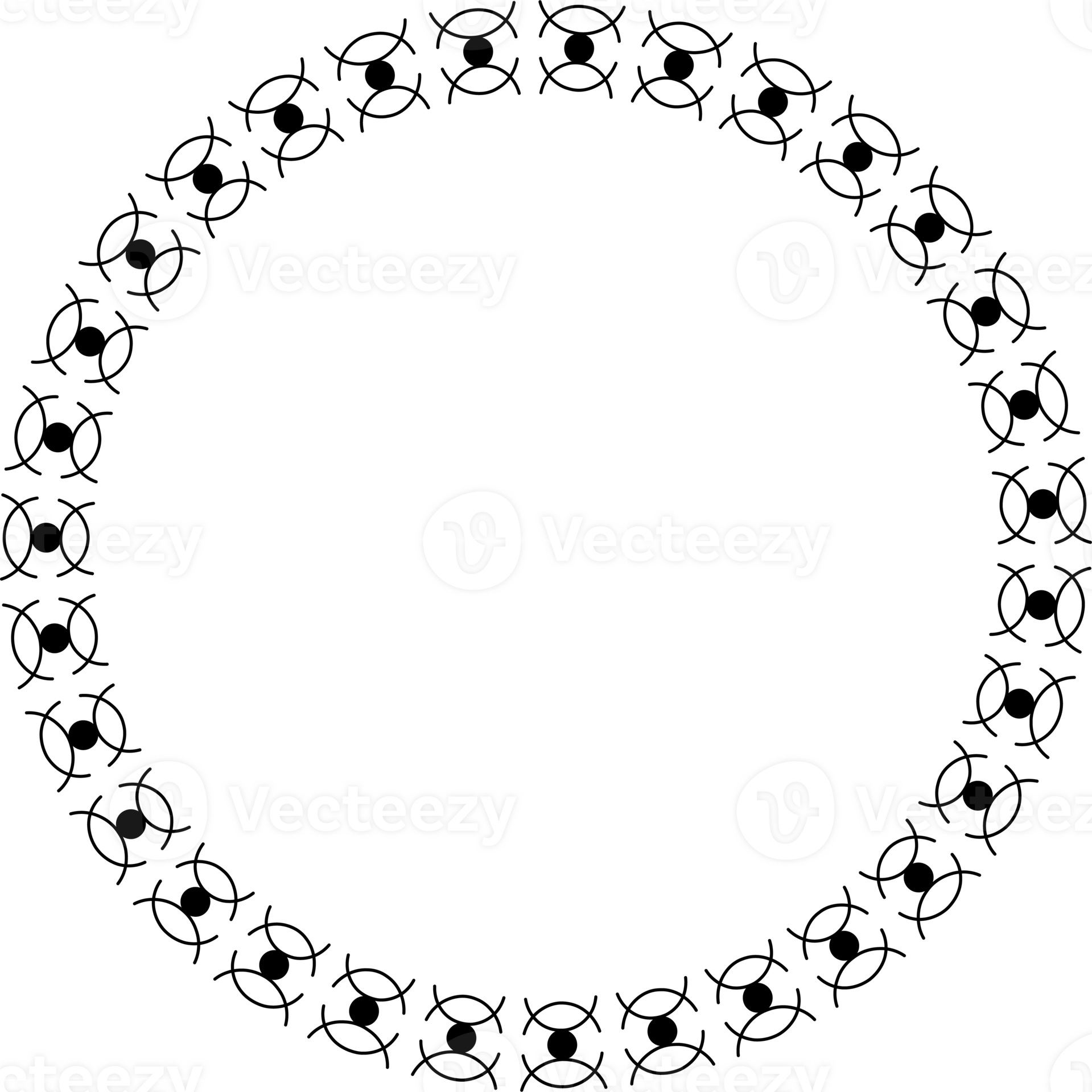 Round frames for decoration, Transparent background 33536813 PNG