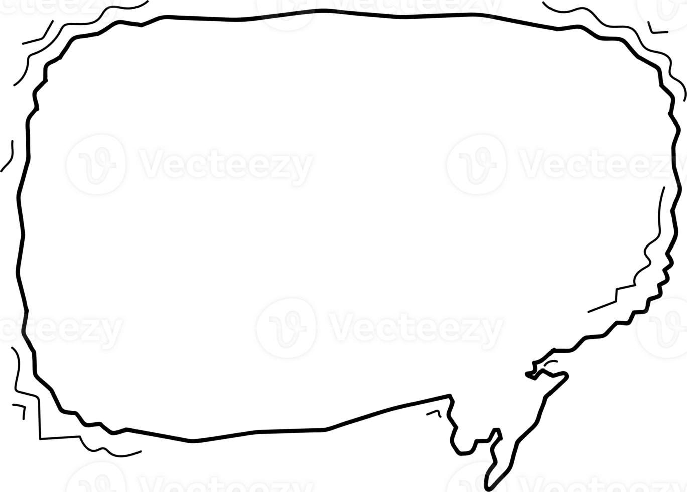 Hand drawn bubbles illustration, Transparent background png