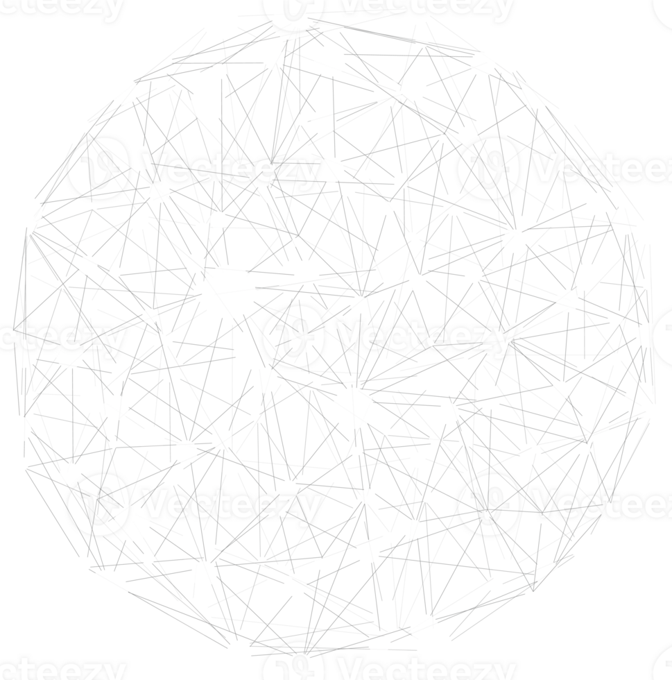 Geometric Abstract Background With Connected Line And Dots. png